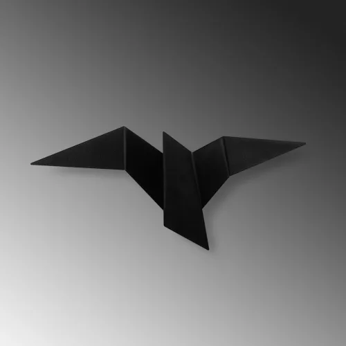 Bird fali lámpa, L, fekete