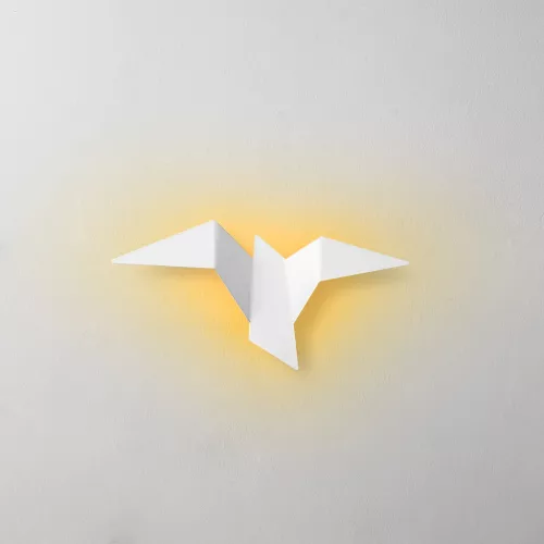 Bird fali lámpa, M, fehér