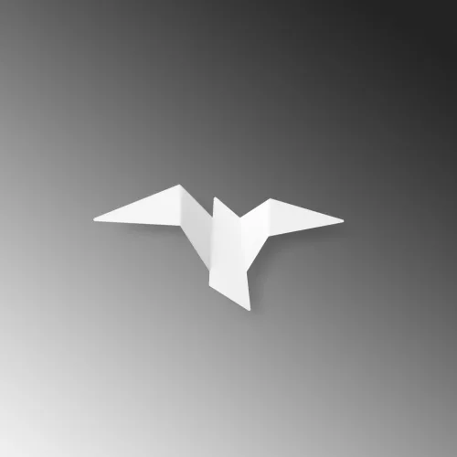 Bird fali lámpa, M, fehér