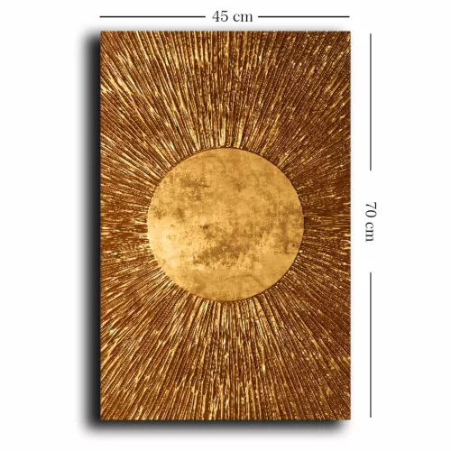 Dekoratív vászonfestmény, arany, 45 x 70 cm
