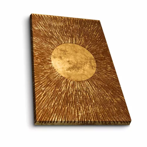 Dekoratív vászonfestmény, arany, 45 x 70 cm