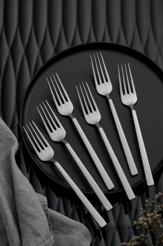 Evőeszköz készlet, 36 darab, rozsdamentes acél, ezüst