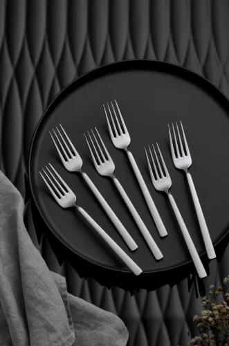 Evőeszköz készlet, 36 darab, rozsdamentes acél, ezüst