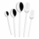 Evőeszközkészlet, 30 darabos, rozsdamentes acél, ezüst