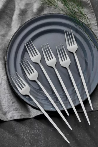 Evőeszközkészlet, 30 darabos, rozsdamentes acél, ezüst