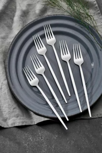 Evőeszközkészlet, 30 darabos, rozsdamentes acél, ezüst