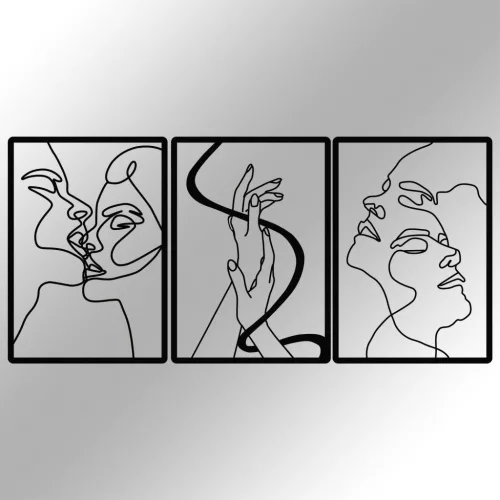 Fém fali dekoráció, unity of love, 109 x 50 cm