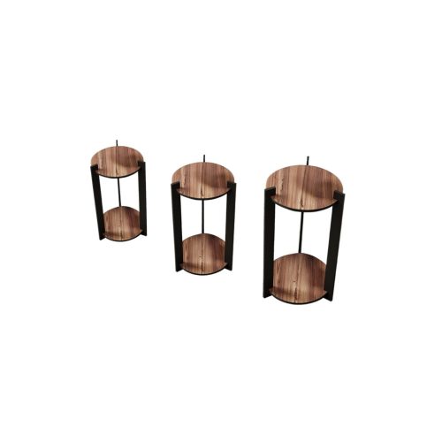 Virágállvány 3-dbos szett, kerek