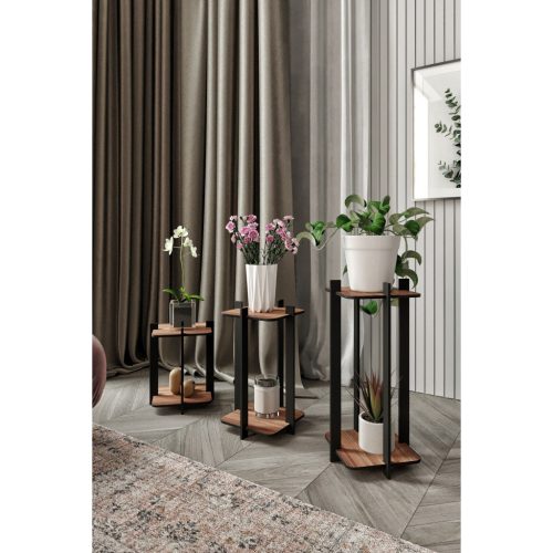 Virágállvány 3-dbos szett, szögletes