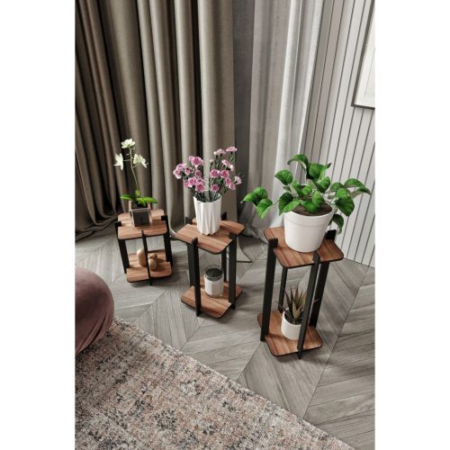 Virágállvány 3-dbos szett, szögletes