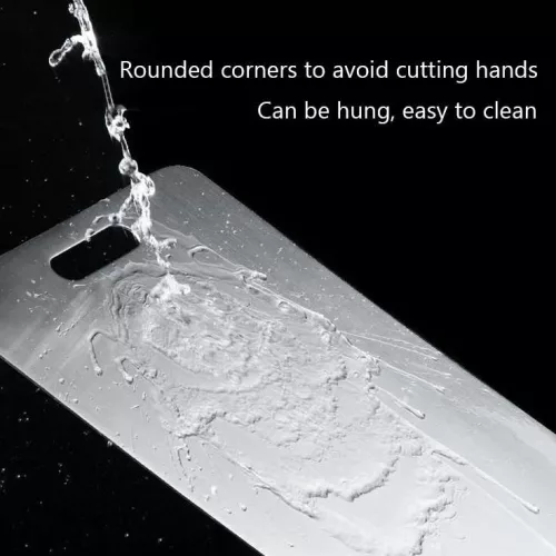 Vágódeszka szett, 2 db, rozsdamentes acél