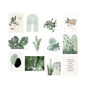 Dekoratív MDF festmény, 12 darab, színes