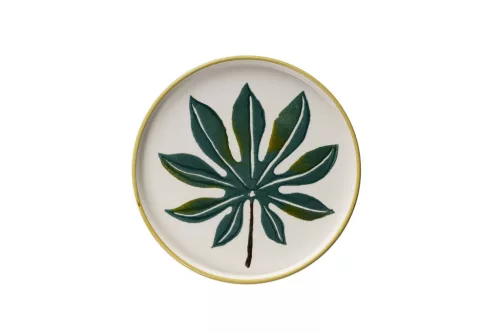 Brunch készlet, 14 darabos, levélmintás