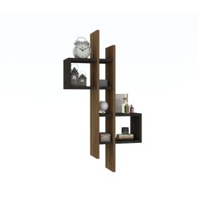 Fali polc, tölgy és antracit 54x20x108 cm