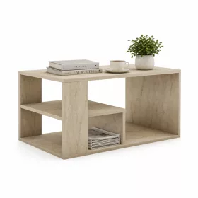 Dohányzóasztal, travertin hatású, 80 x 40 x 50 cm