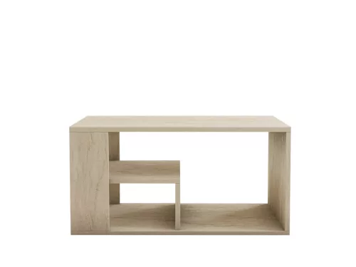 Dohányzóasztal, travertin hatású, 80 x 40 x 50 cm