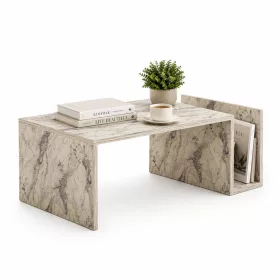 Dohányzóasztal, freesia márvány, 87 x 50 x 32 cm