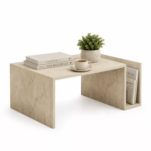Dohányzóasztal, travertin, 87 x 50 x 32 cm