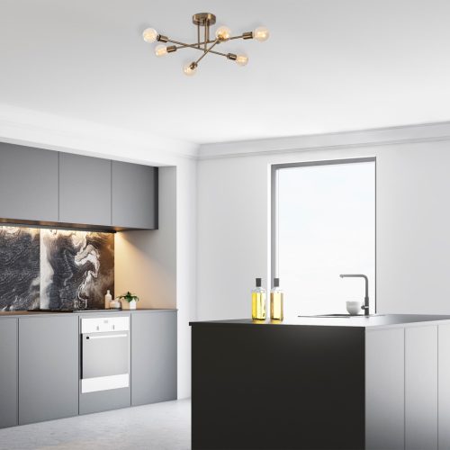 Flower mennyezeti lámpa, vintage