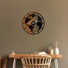 Fali óra világ térkép, dekoratív fa falióra