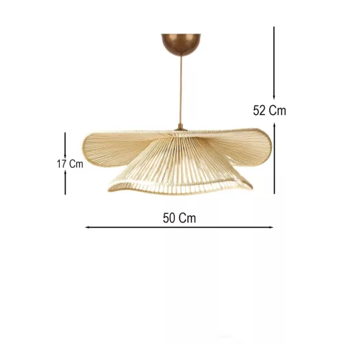 Opviq függőlámpa, krém