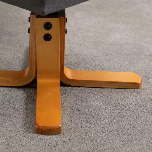 Masszázsfotel lábtámasszal, 10 pontos elektromos masszázsfunkcióval, dönthető, szürke