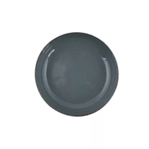 Tányérkészlet porcelán, kék, 24 darabos