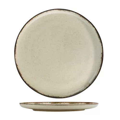 Tányérkészlet porcelán, fahéj, 24 darabos