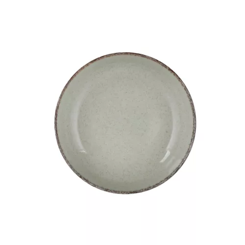 Tányérkészlet porcelán, zöld, 24 darabos
