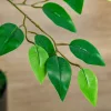 HOMCOM Nagy Műficuszfa 135 cm-es Műnövény, Műanyag Mesterséges Növény Ficus Cserépben,