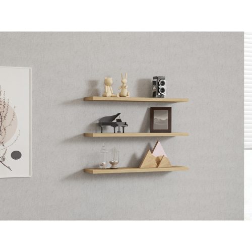 Fali polc szett 3db, zafír tölgy