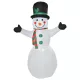 Hóember karácsonyi dekoráció, felfújó ventillátorral, színes LED-ekkel, önfelfújó 1 m