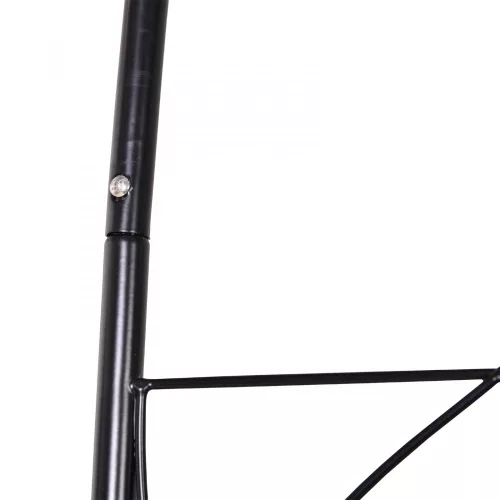 Rácsos növény boltív fém fekete 114 x 30 x 230 cm