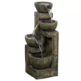   Kerti szökőkút, 3 fokozatú kerti vízesés, 25 cm x 24 cm x 60 cm
