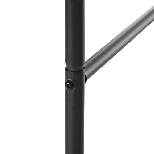 Kerti boltív futónövényeknek, fekete 140 x 40 x 240 cm