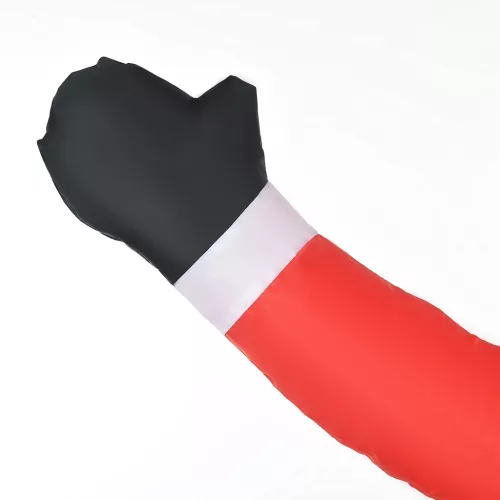 Felfújható Mikulás kéménnyel, LED világítás, beépített ventilátor, 80 x 70 x 210 cm