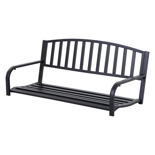 2 üléses hintapad láncokkal fém fekete 127 x 60 x 53 cm