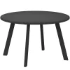 Outsunny Beistelltisch Balkontisch aus Metall Rund Kaffeetisch wetterfest Gartentisch pflegeleicht