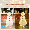 Karácsonyi dekoráció LED-es hóember