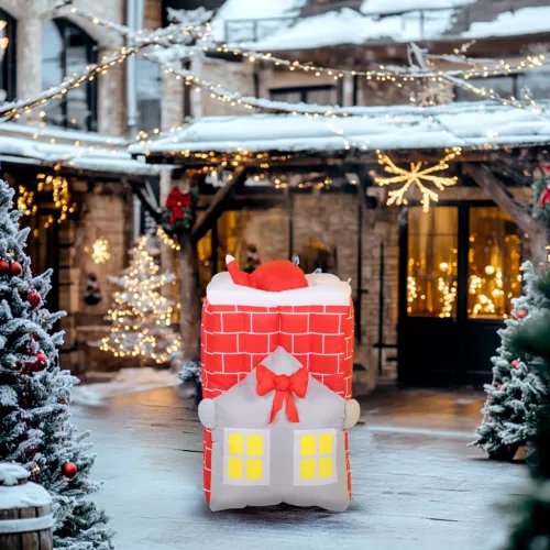 Felfújható mikulás dekoráció