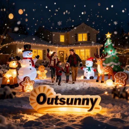 Felfújható mikulás dekoráció