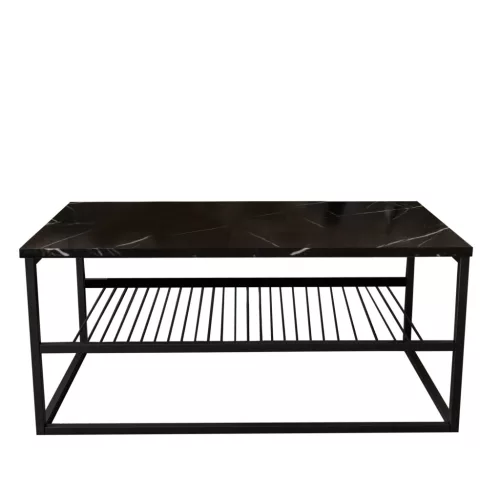 Dohányzóasztal, fekete, 95 x 55 x 42 cm