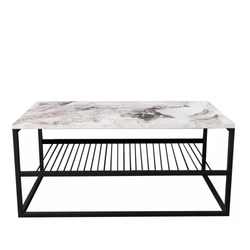 Dohányzóasztal, fehér, 95 x 55 x 42 cm