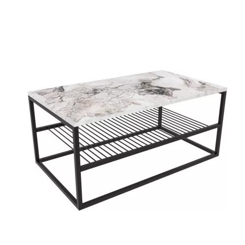 Dohányzóasztal, fehér, 95 x 55 x 42 cm