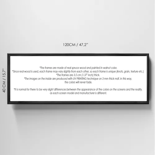 Dekoratív keretes MDF festmény, szürke arany