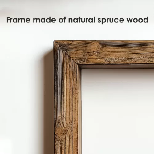 Dekoratív keretes MDF festmény, színes macskák