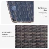 Rattan kerti bútor garnitúra, kisasztalos bisztró garnitúra 3 részes, barna