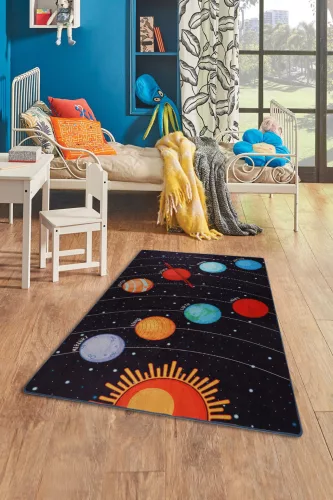 Gyerekszoba szőnyeg, 100 x 160 cm, galaxis