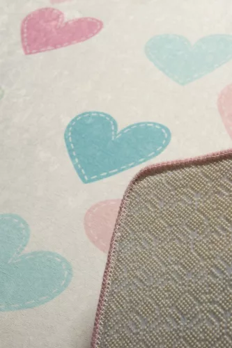 Gyerekszoba szőnyeg, 140 x 190 cm, szívek