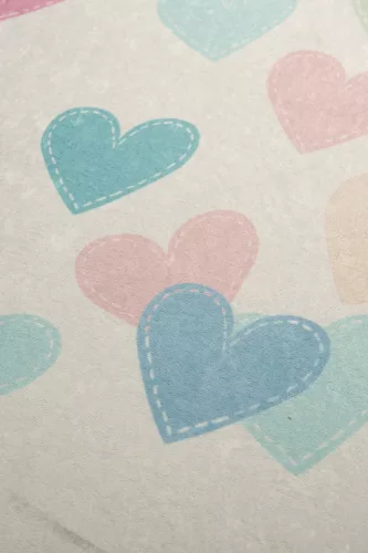 Gyerekszoba szőnyeg, 140 x 190 cm, szívek